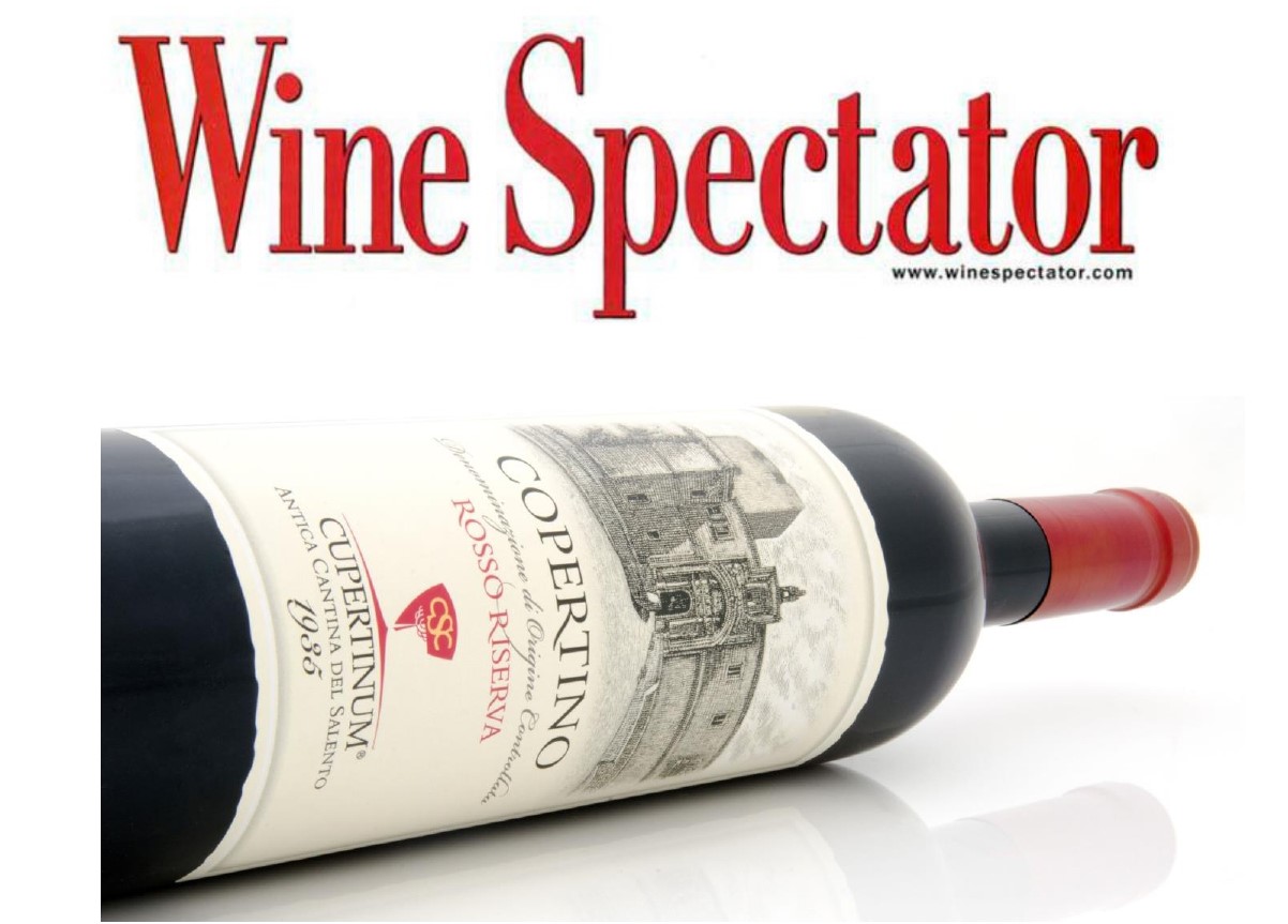 Wine Spectator premia il Copertino Doc Riserva della Cupertinum