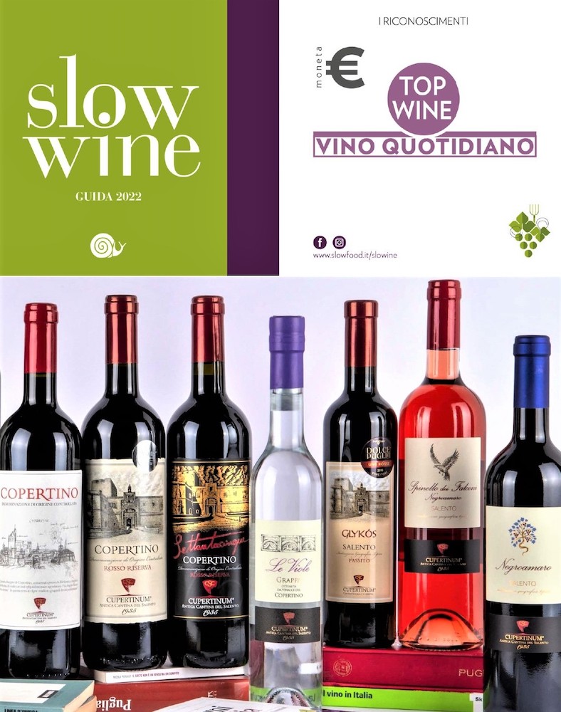 Spinello dei Falconi: TopWine di SlowWine, Glykòs: Corona di Vinibuoni d’Italia