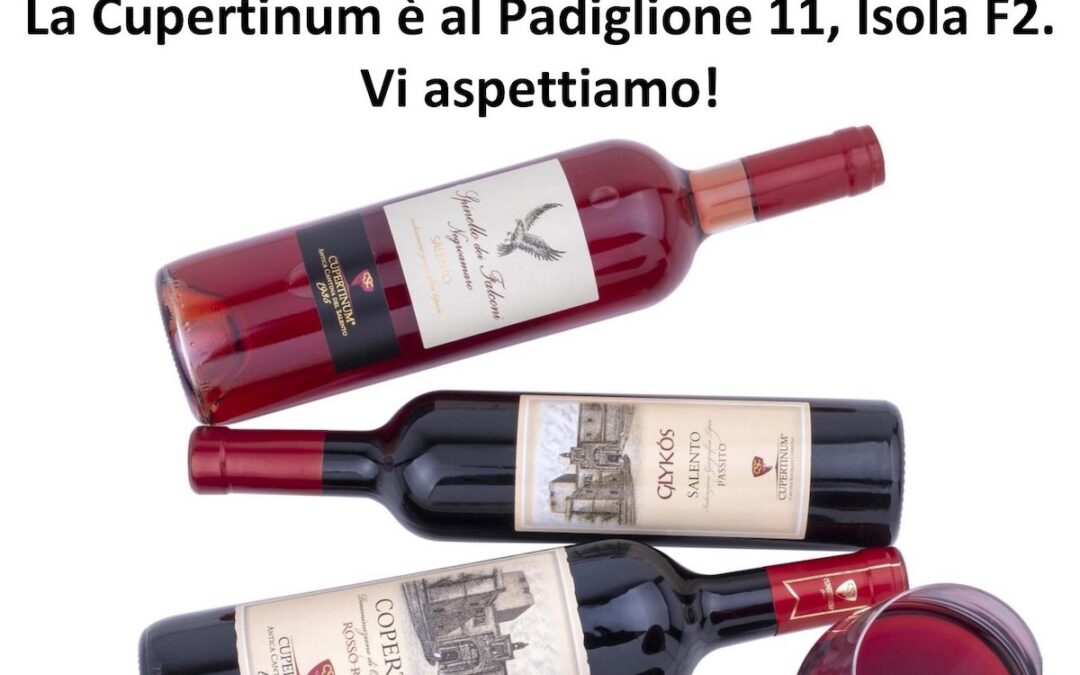 Vinitaly 2024. Cupertinum is in Hall 11, Island F2